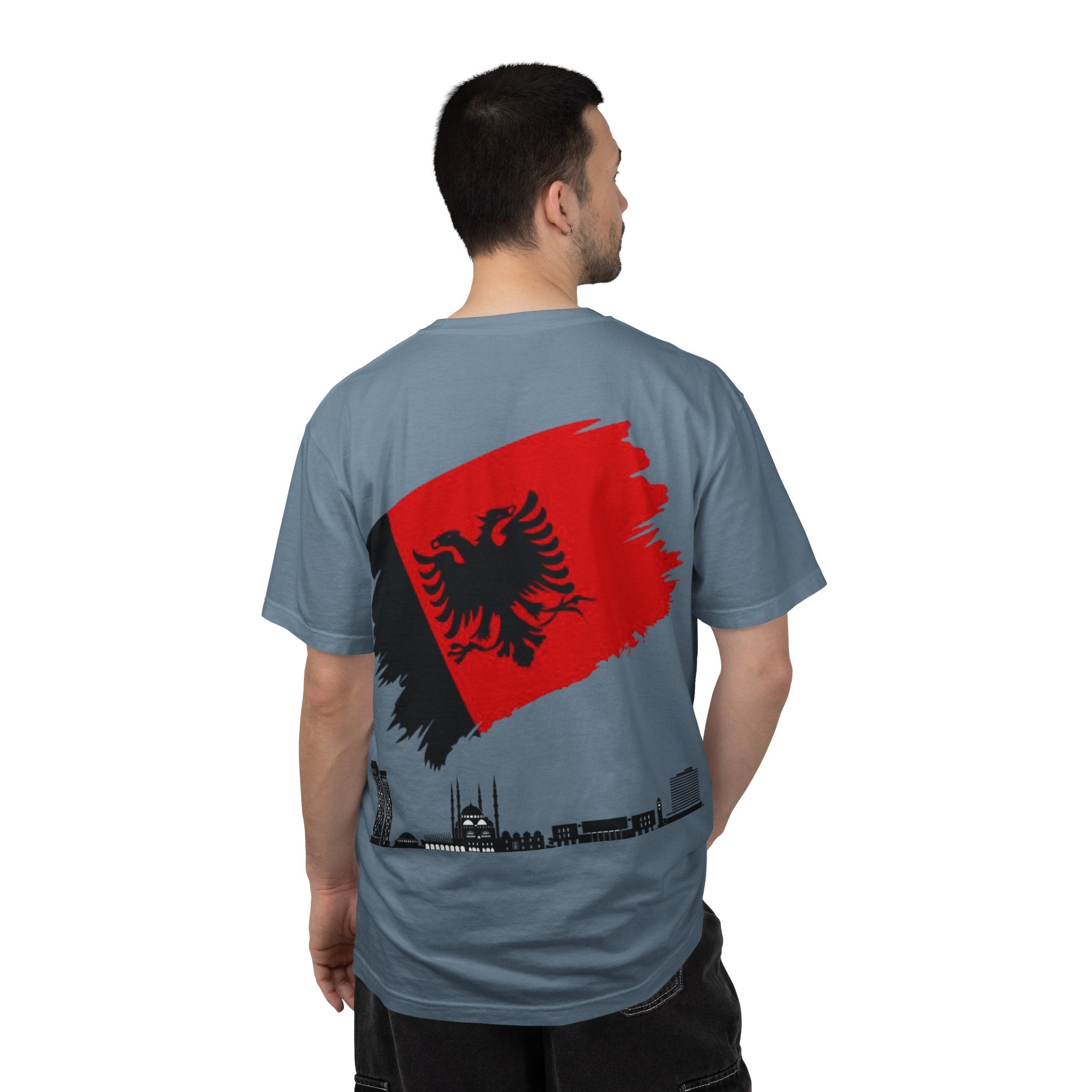 Albanian Balkan Heritage T-Shirt - Unisex Garment-Dyed Tee