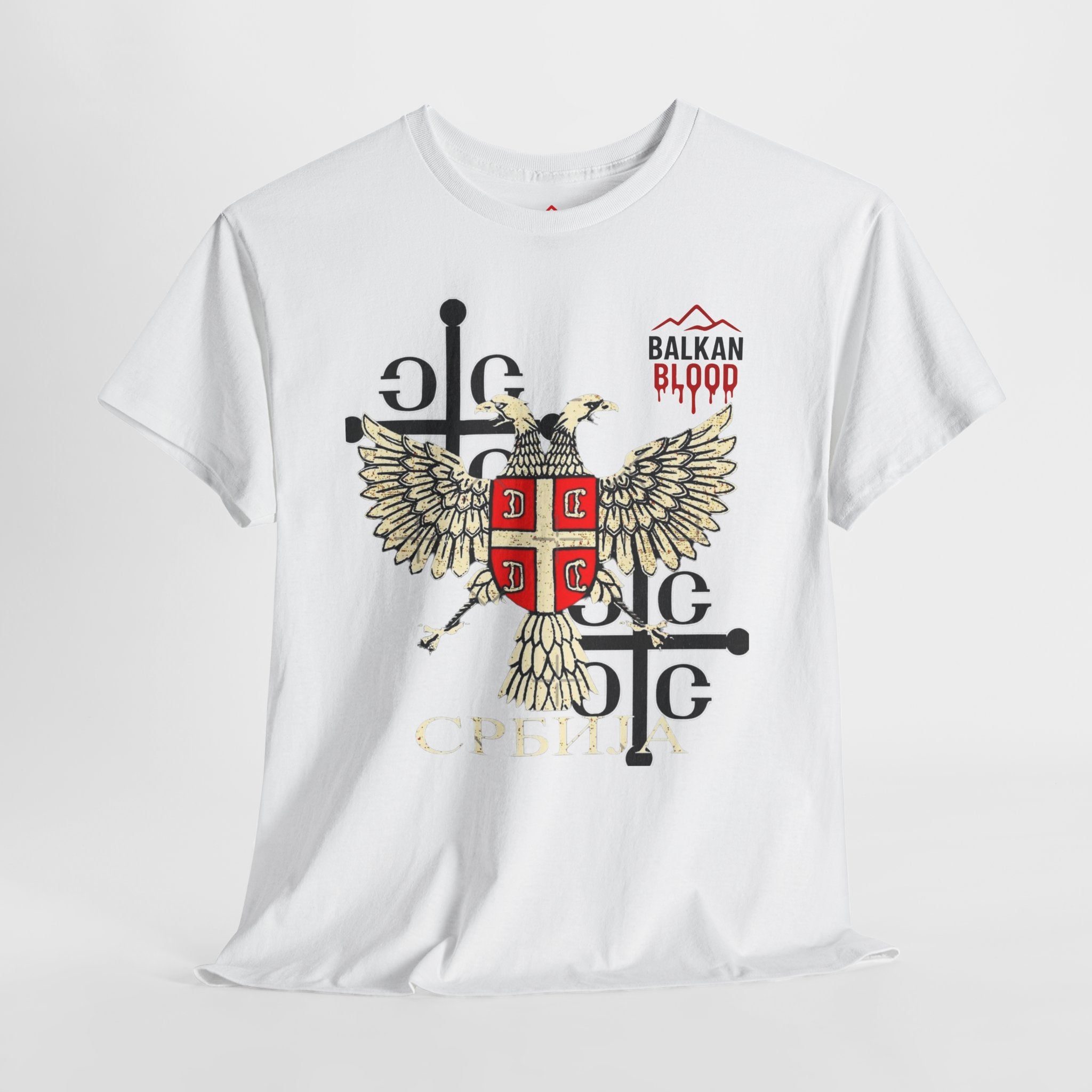 Serbian Heritage Tee, Balkan Blood Shirt, Unisex Cotton T-shirt