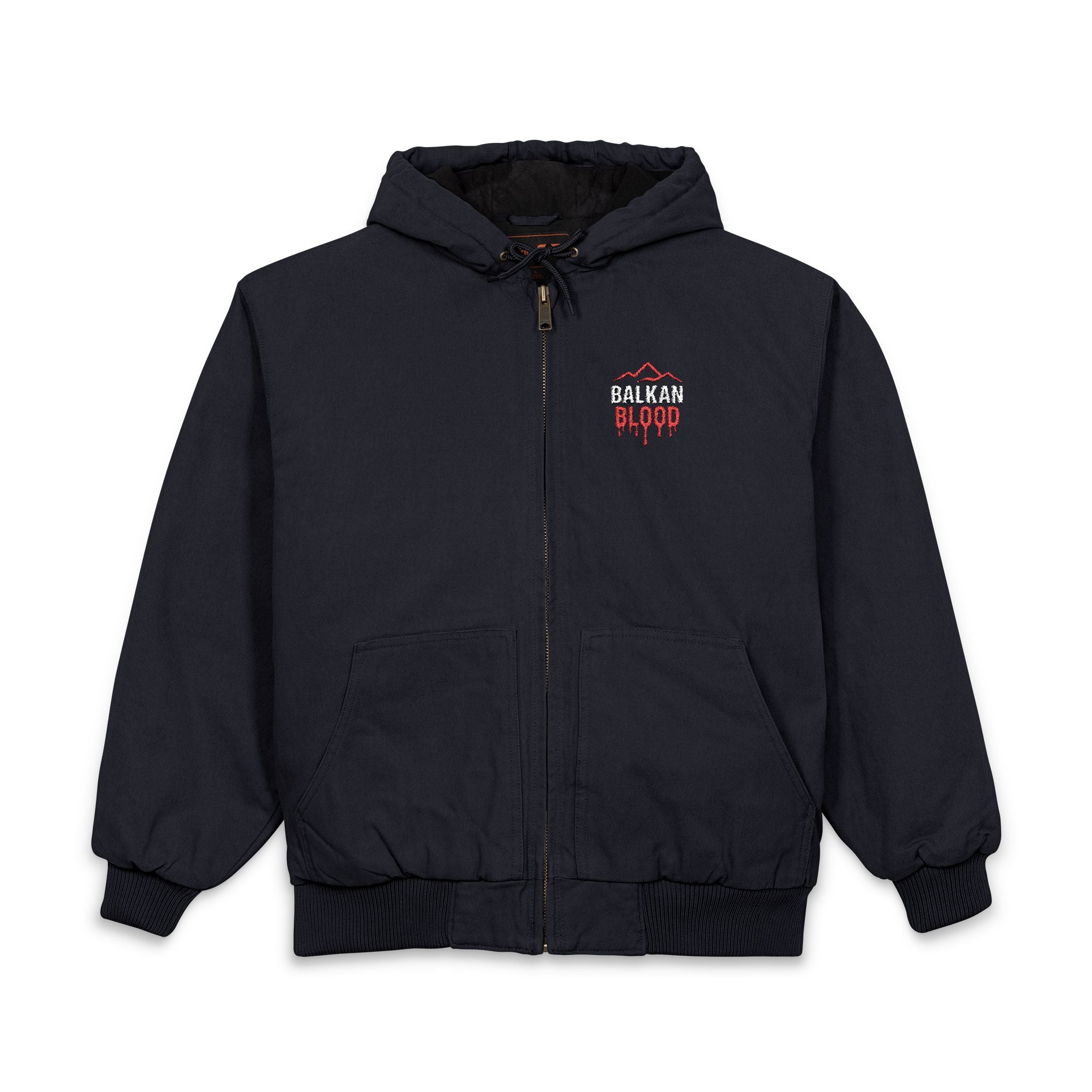 Men's Embroidered Hooded Jacket