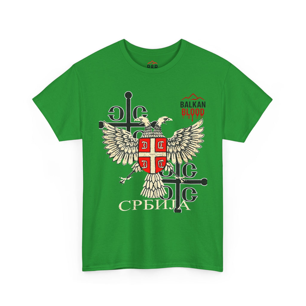 Serbian Heritage Tee, Balkan Blood Shirt, Unisex Cotton T-shirt