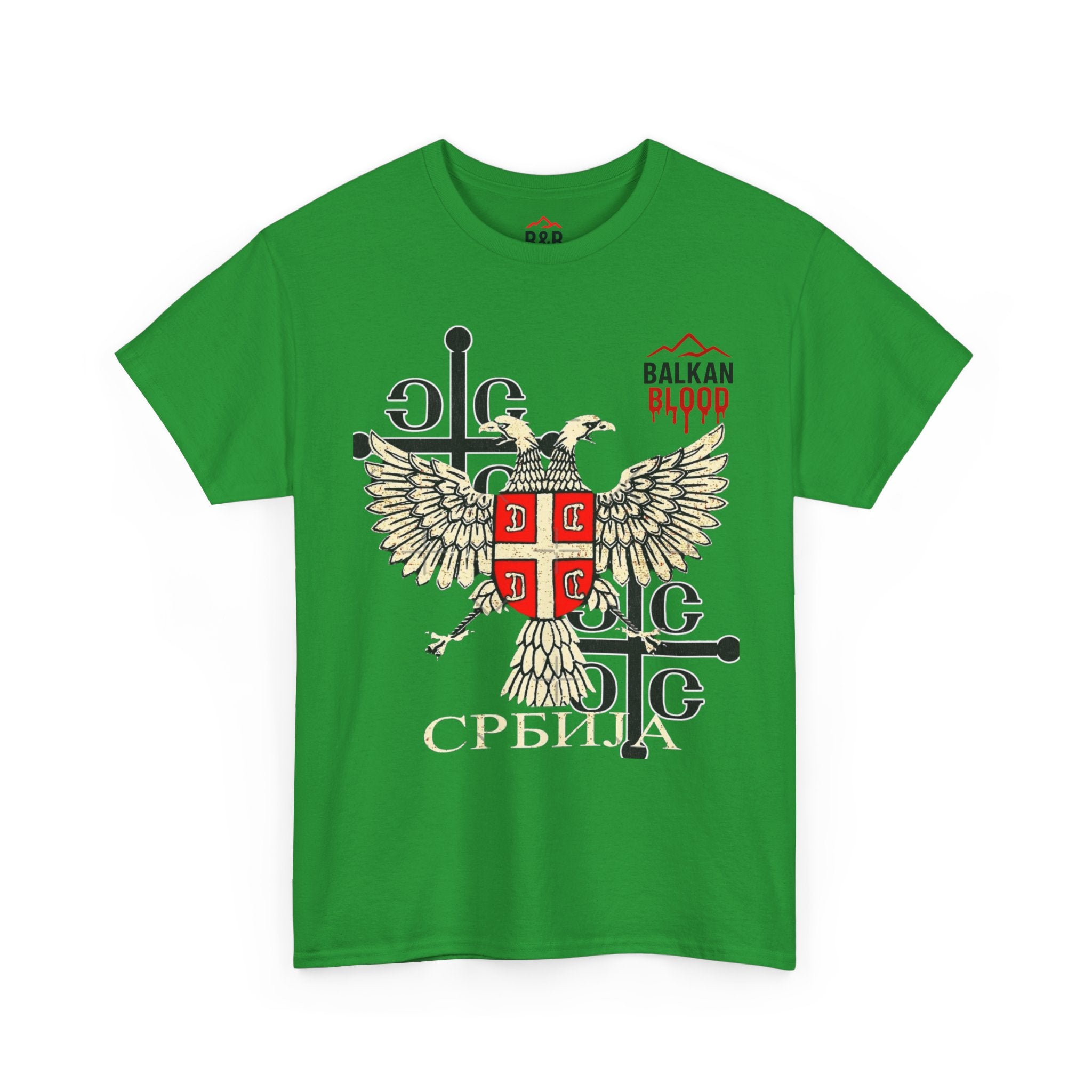 Serbian Heritage Tee, Balkan Blood Shirt, Unisex Cotton T-shirt