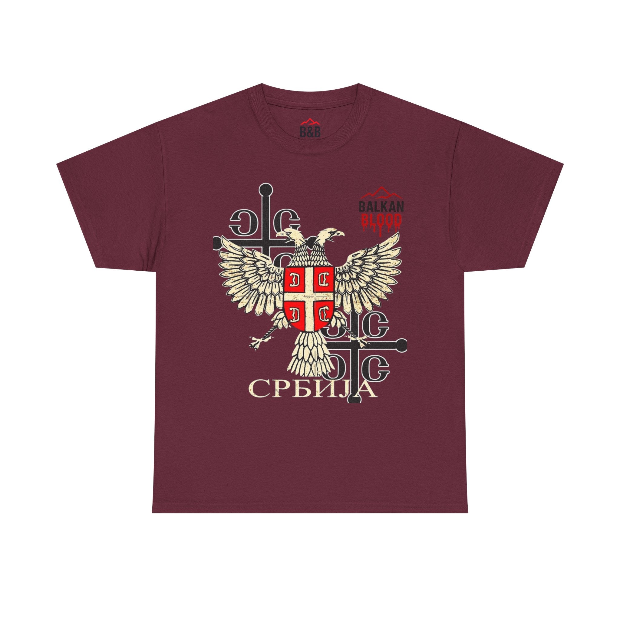 Serbian Heritage Tee, Balkan Blood Shirt, Unisex Cotton T-shirt