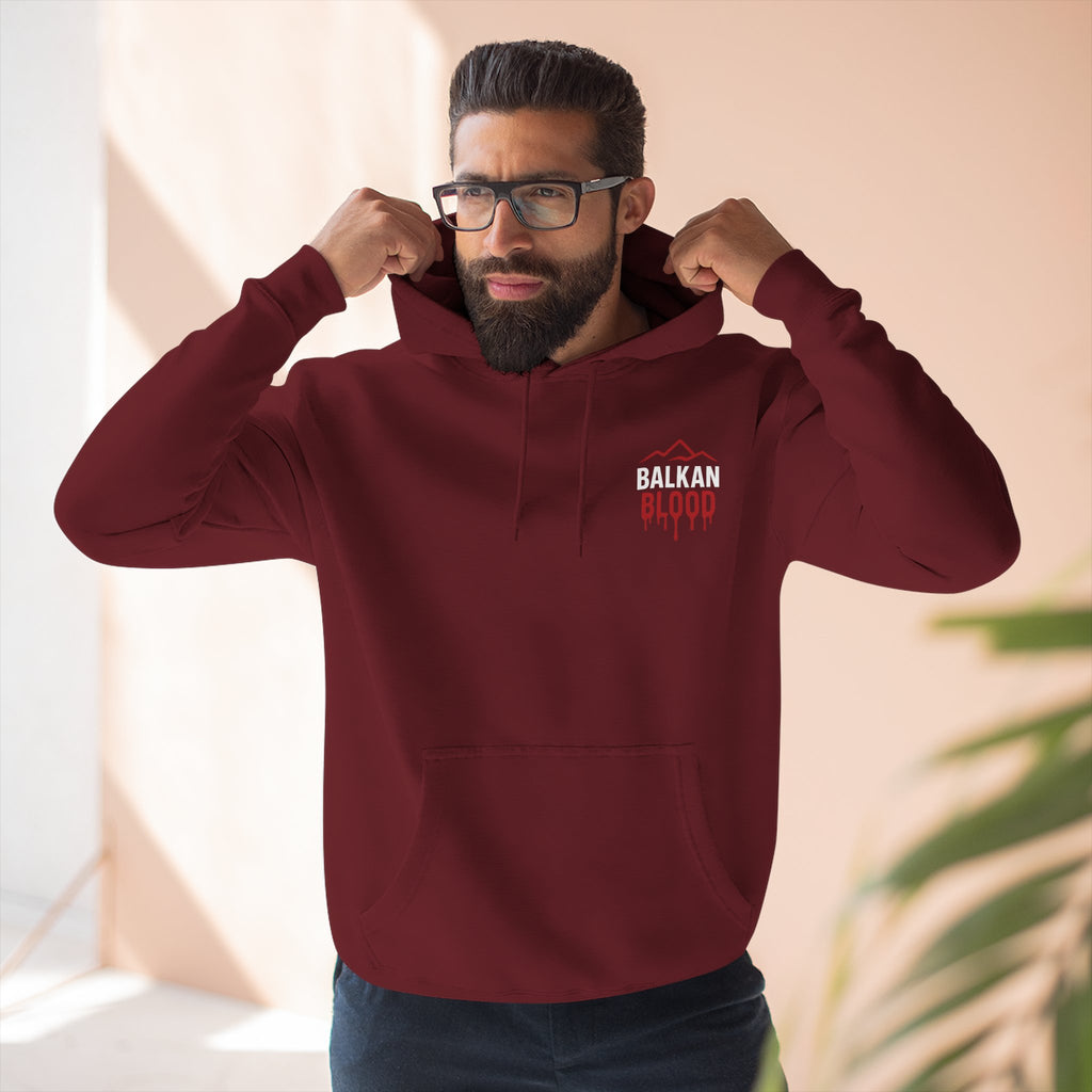 Balkan Blood Hoodie - Cozy Fleece Sweatshirt for Outdoor Adventures