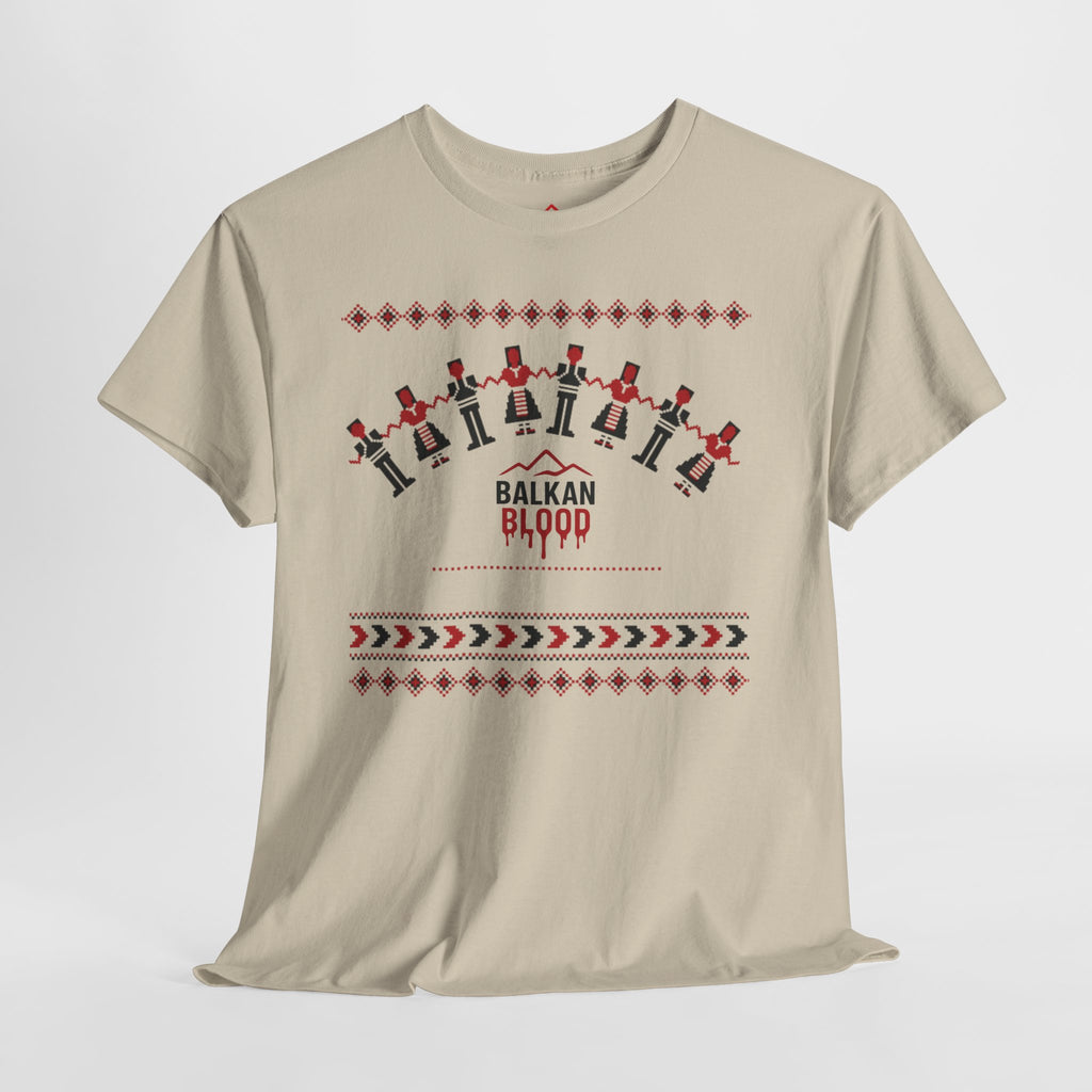 Balkan Blood Graphic Tee, Celebratory Unisex Cotton Shirt