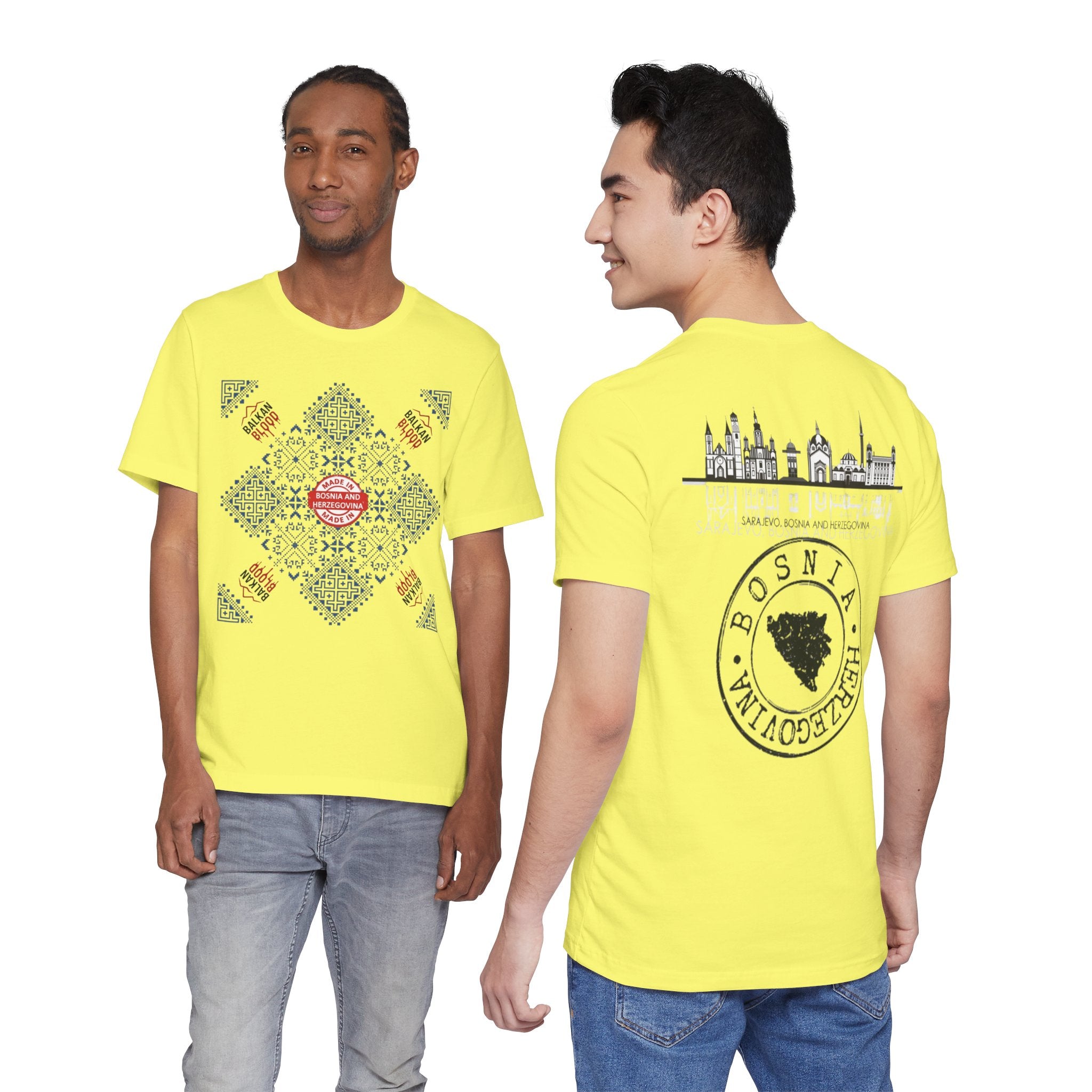 Bosnia Heritage Unisex Tee, Cultural Pride,