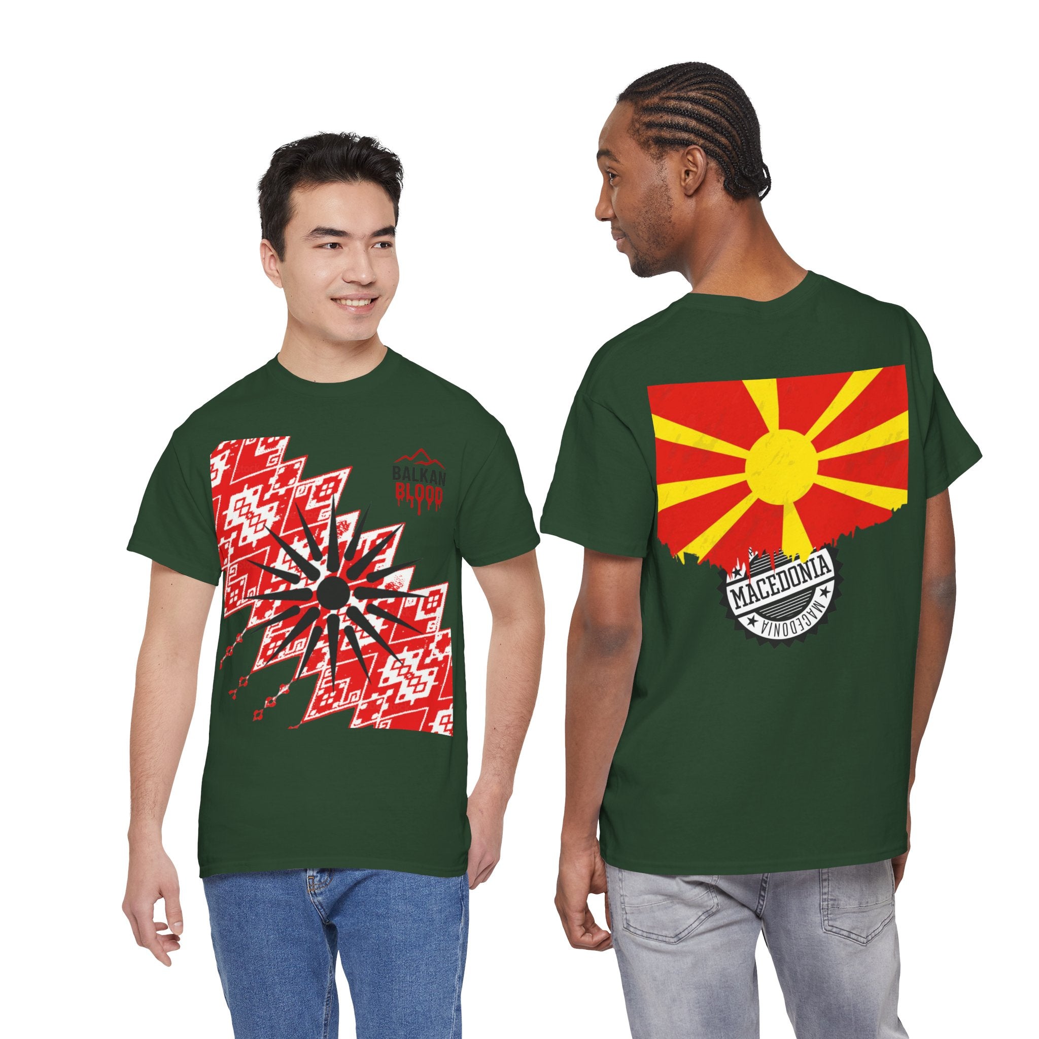 Macedonian Balkan Blood Unisex Heavy Cotton Tee