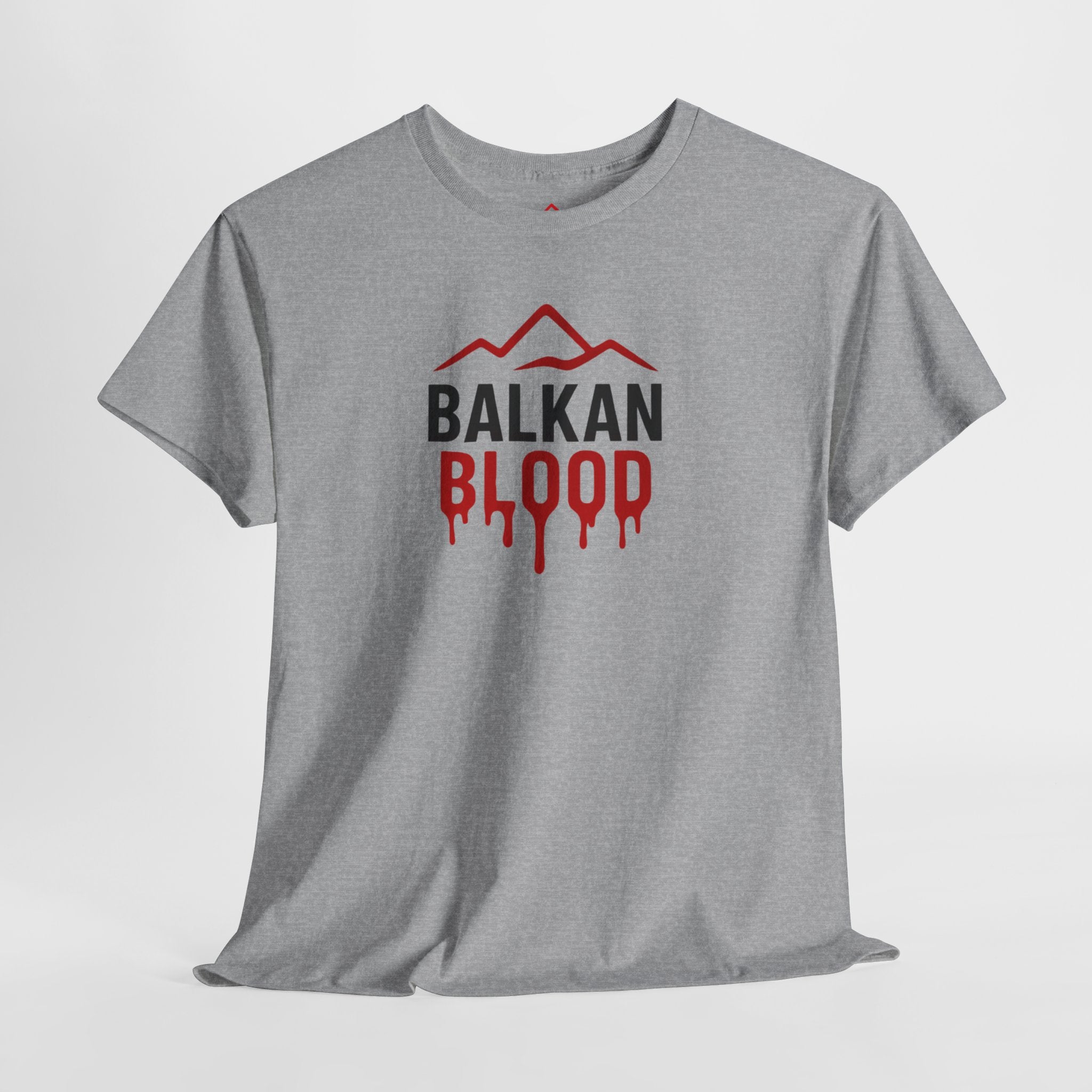 Balkan Blood T-Shirt — Heritage Graphic Tee with Multilingual “Blood” Back Print