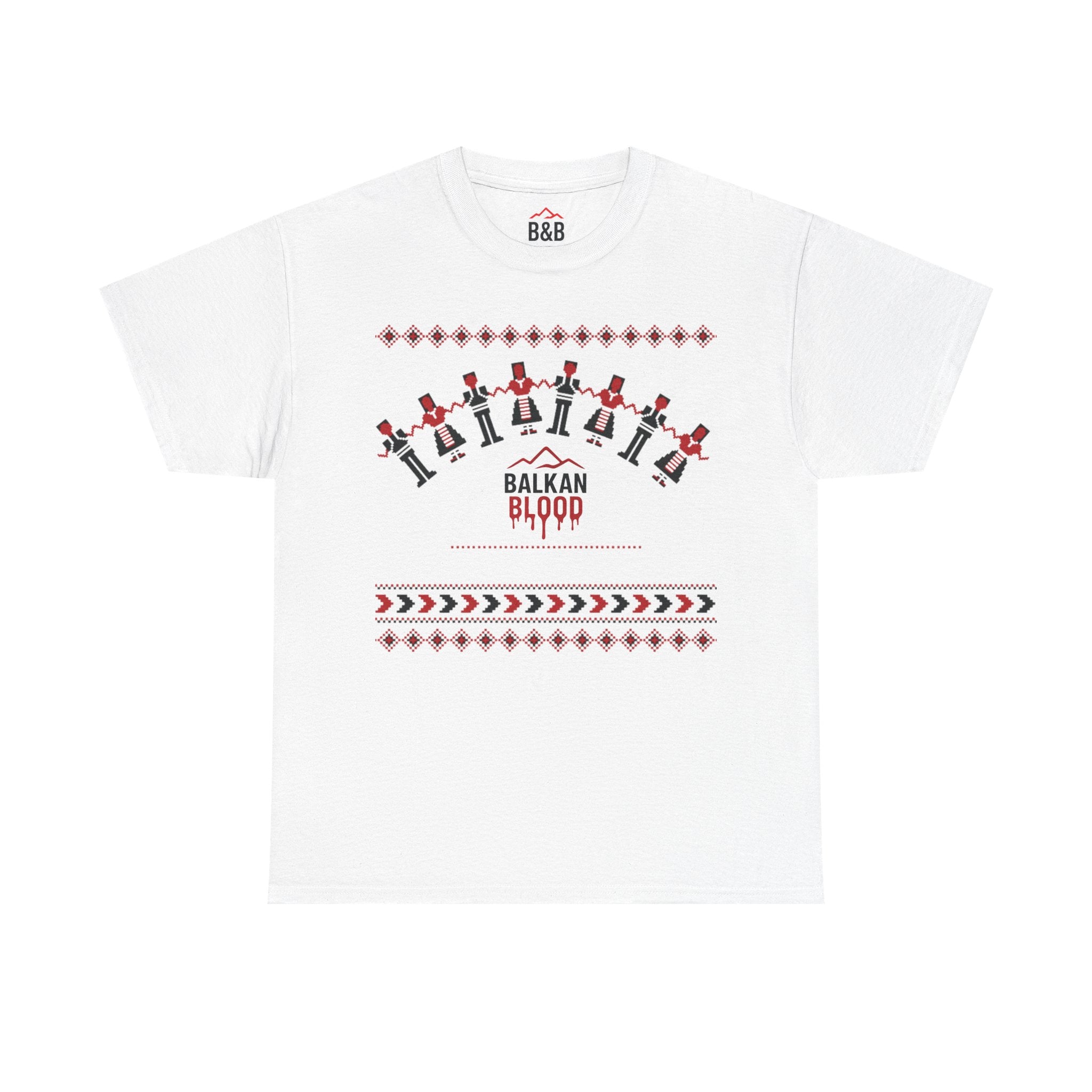 Balkan Blood Graphic Tee, Celebratory Unisex Cotton Shirt