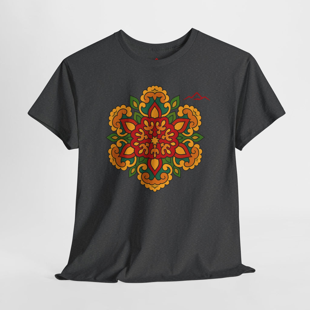 Balkan Blood T‑Shirt — Traditional Balkan Floral Medallion